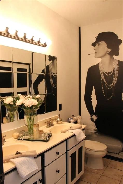 Pink chanel bathroom decor ideas 